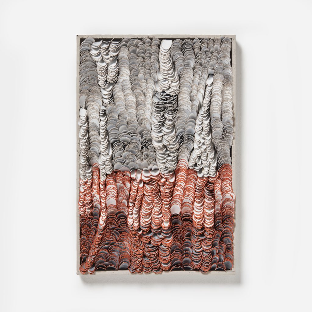 Bianca Severijns, paper art, paper artist, contemporary art, art relief, contemporary artist, art sculpture, Movement and rhythm series 2021